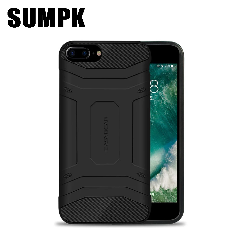 SUMPK ТПУ телефонные чехлы для iphone 7/7 plus из углеродного волокна телефонов Модные