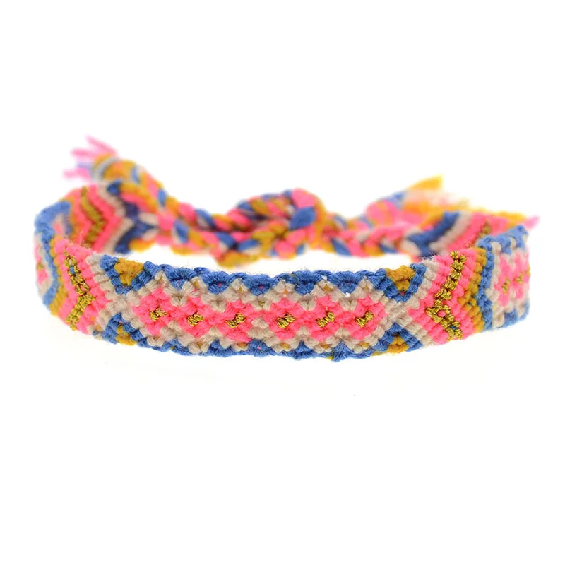 WELLMORE BOHO стильные браслеты для женщин ручной работы из хлопка очаровательные