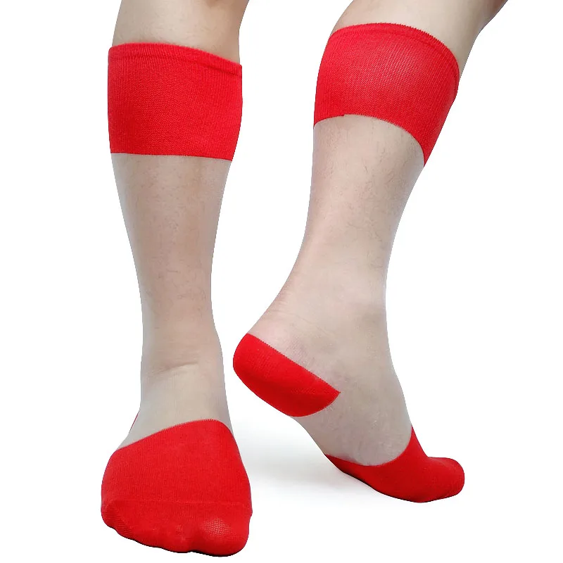 Толстые N тонкие мужские деловые формальные носки высокого качества прозрачные