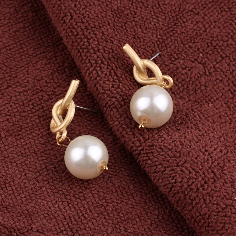 LUBOV большие серьги-подвески с искусственным жемчугом металлические серьги панк