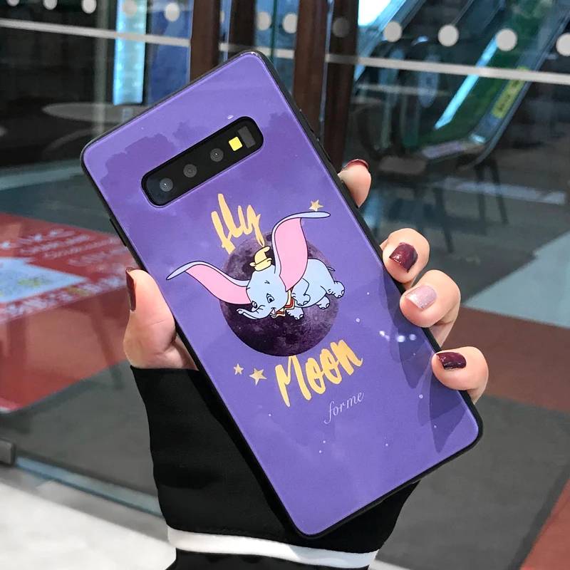 YHBBCASES мультяшный Забавный чехол для телефона Dumbo samsung Galaxy S10 S8 S9 Plus модные чехлы с