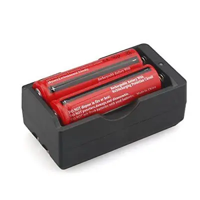 2pcs and one charger AIMIHUO 18650 аккумуляторная батарея 4000 mAh 3,7 V батарея для светодиодный фонарь - Цвет: 2pcs and one charger