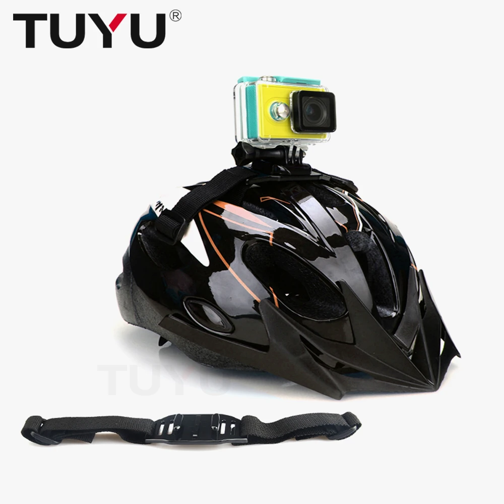 Ремешок на шлем TUYU для Gopro аксессуары крепления велосипедный Hero 4 5 SJCAM Sj4000 Sj5000 SJ7000