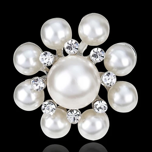 Элегантные женские туфли с искусственным жемчугом со стразами круглый цветок