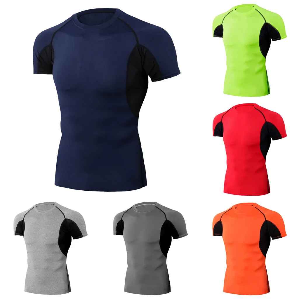 Рубашка для пробежек для мужчин Rashguard Мужская футболка с длинным рукавом Бодибилдинг Мужская футболка с принтом черепа топы для спортзала футболка# XTN