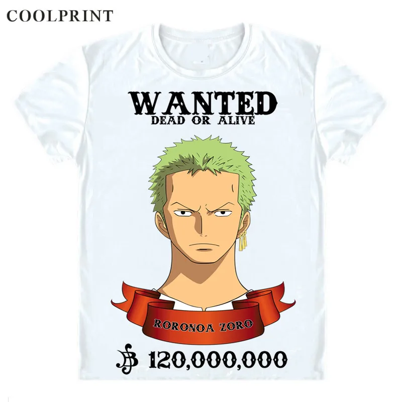 Футболки COOLPRINT ONE PIECE рубашки с коротким рукавом Аниме Манга соломенная шляпа