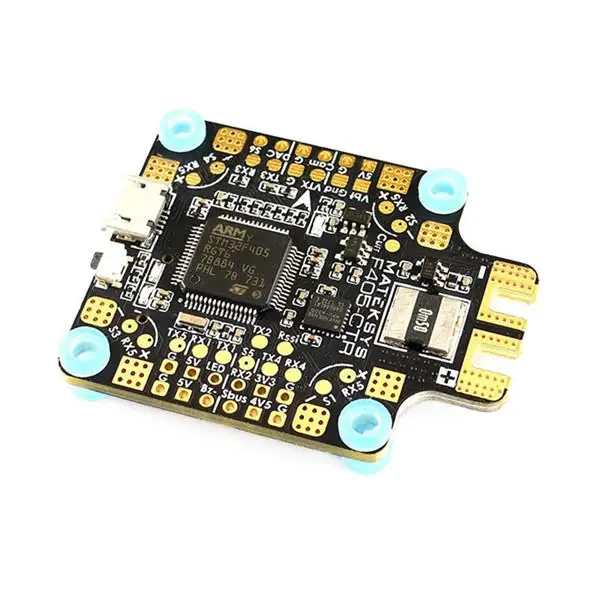 Система управления полетом Matek встроенный PDB OSD 5 В/2 а BEC Датчик тока для