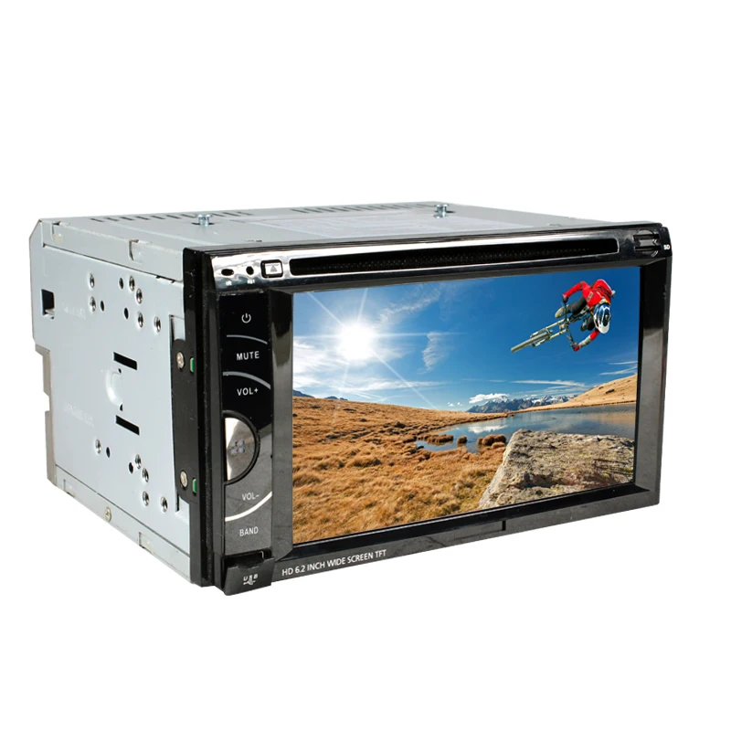 6 2 дюйма два din универсальный сенсорный экран панель dvd плеер с экраном VCD/MP3/SD/USB/FM