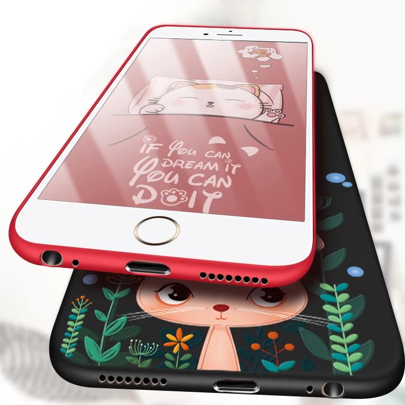 Силиконовый чехол для iPhone 7 8 6 6s Plus X|case for iphone|silicone casecase plus |