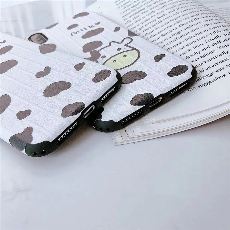 GlamPhoneCase мультфильм милый корова чехол для iPhone X XS Max XR Мягкий силиконовый чехол для iPhone 7 8 6 6s Plus чехол