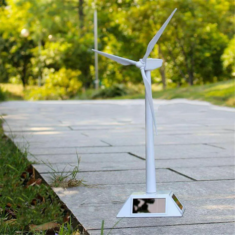 

Solar Powered Windmill Model Desktop Farm Decor Science DIY Toy Kids Gifts BM88