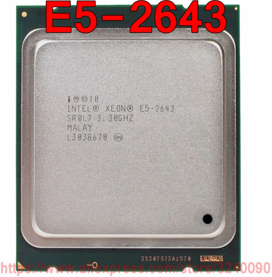 Процессор Intel ЦП Xeon процессор SR0L7 3 30 ГГц 4 ядра 10 м LGA2011 E5 2643 бесплатная доставка |