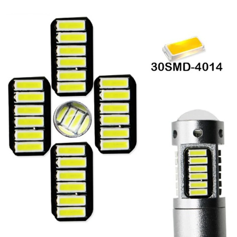 2 шт. Высокая мощность DRL лампы 6500K белый 30SMD 4014 881 880 H27 светодиодные Сменные лампы для авто противотуманные фары Дневные ходовые огни 12V