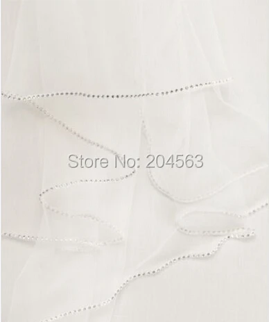 Двухслойная свадебная фата для невесты с бусинами | Свадьбы и торжества