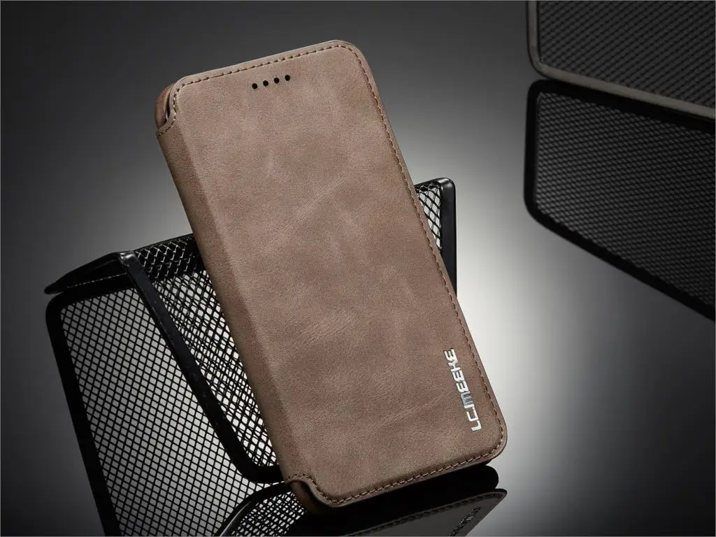 LC. imeeke роскошный Магнитный привлекательный флип-чехол для телефона для iPhone 6 6s Plus Бизнес кобура ретро кожаный чехол простой