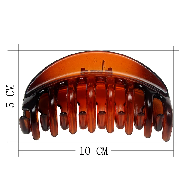 

2020 New Large Hair Clamp Claw Simple Elegant Plastic Hair Crab Clip For Women Fashion Solid Color Acrylic Head Accessories Gift