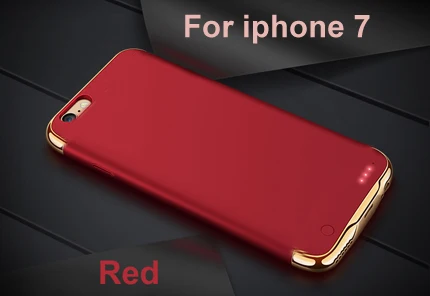 Чехол для зарядного устройства для iphone 6, 6 plus, 2500 мАч/3500 мАч, внешний аккумулятор, ультра тонкий внешний резервный чехол для iphone 7, 7 plus - Цвет: i7 Red
