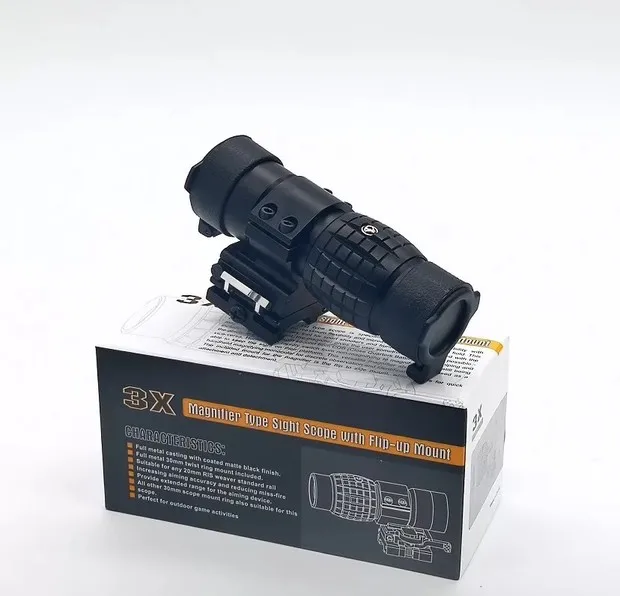 DREAMY ANT Red Dot прицел 3x лупа с боковой флип Пикатинни Крепление для наружного