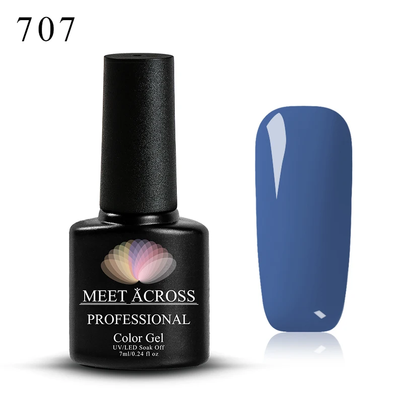 W2249 Meet Across 7 мл Лак для ногтей цветной УФ Гель-лак Vernis Полупостоянный Гибридный гвоздь Искусство Маникюр чистый цвет 148 цветов - Цвет: W2249