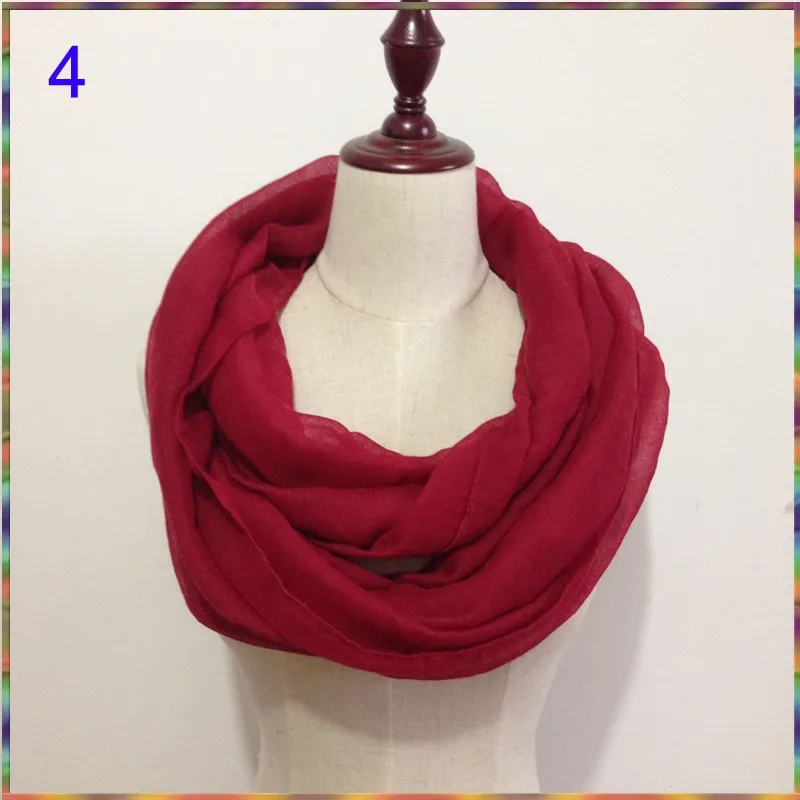 Новинка 2017 Дизайнерские однотонные шарфы круглый шарф женский Infinity роскошная