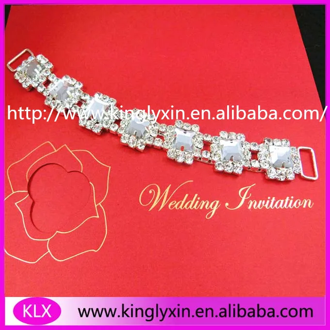 Горячая Продажа! 100 шт./лот Пять Квадратных бусины Rhinestone разъемы для