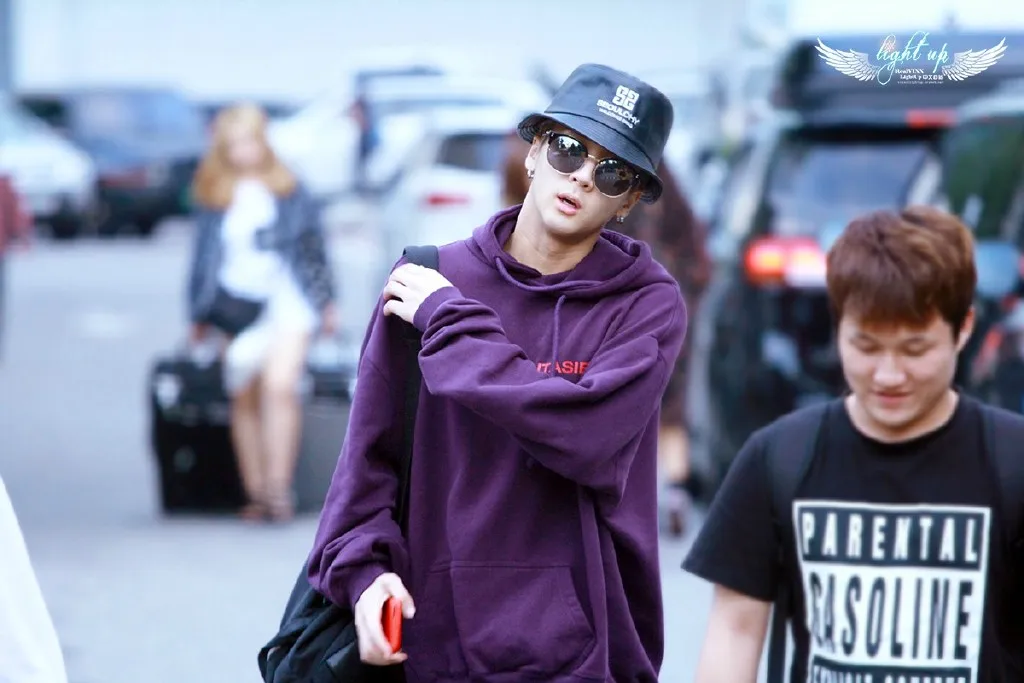 Allkpoper KPOP EXO Chanyeol cap Hoodie Sweatershirt аэропорт Мода VIXX Ravi Фиолетовый Пуловер