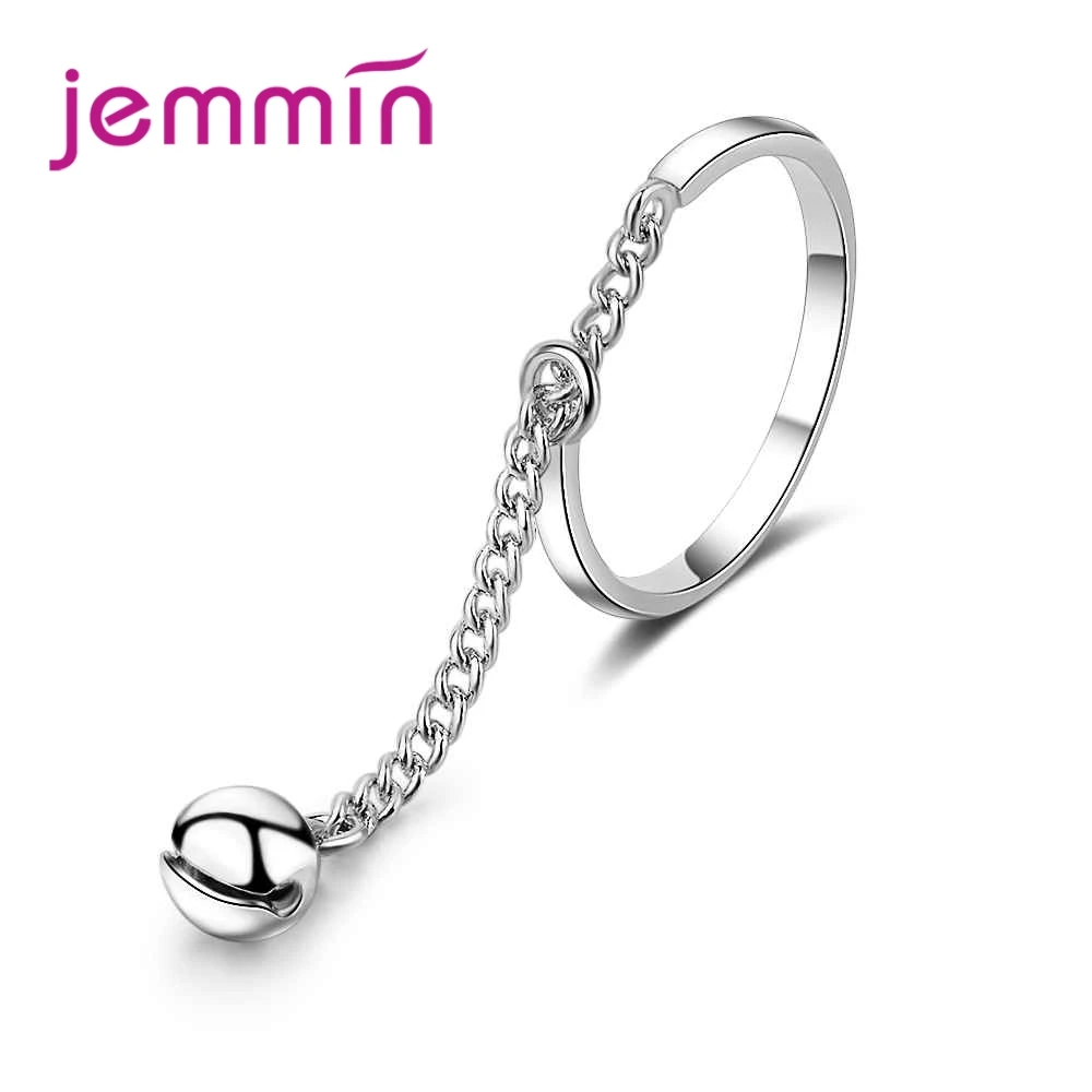 

High Quality Elegantment For Sweet Woman Girls Anniversary Gift Long Classical 925 Sterling Silver Resizable Finger Rings