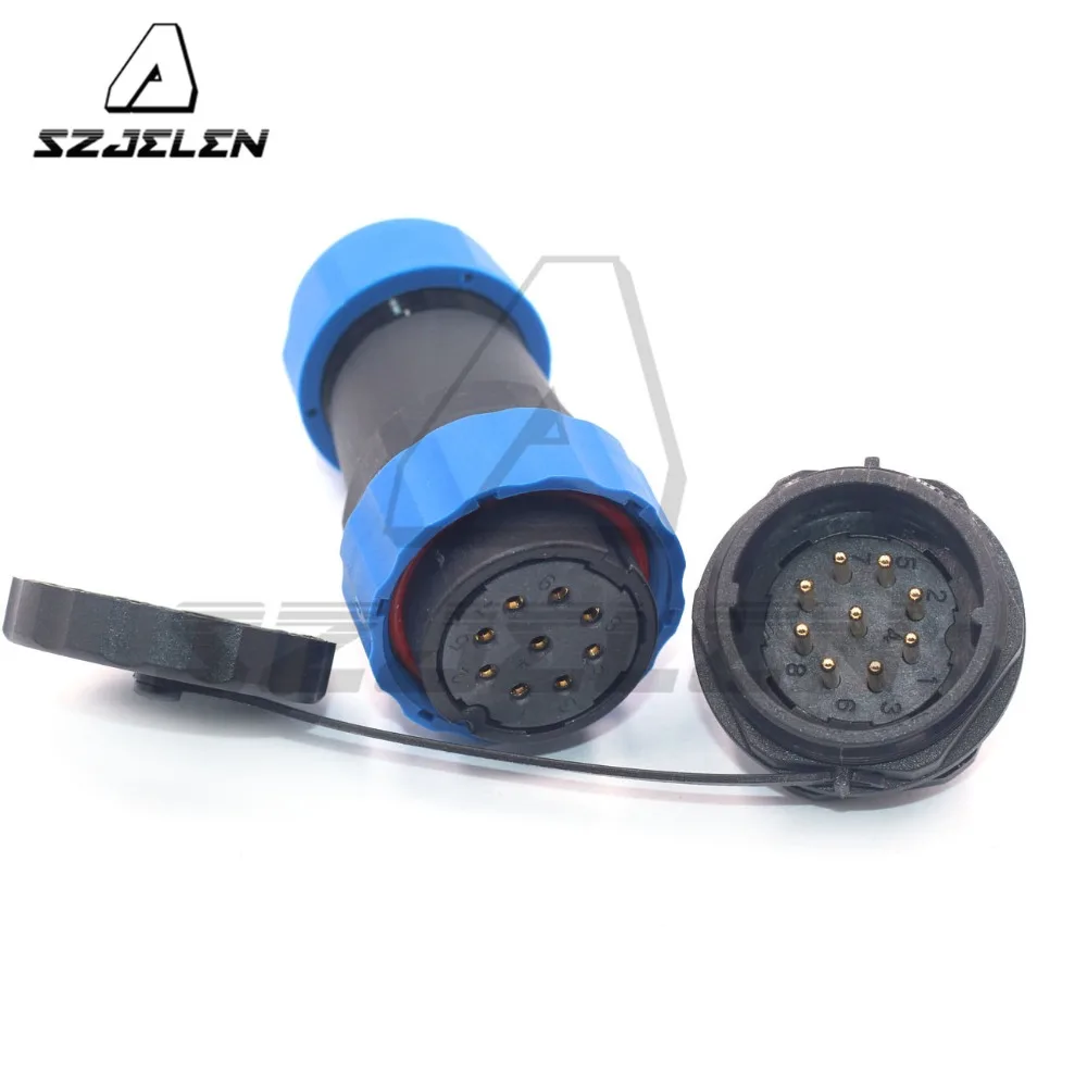 SD28TP ZM 28 мм 9 контактный водонепроницаемый круглый кабельный разъем IP67