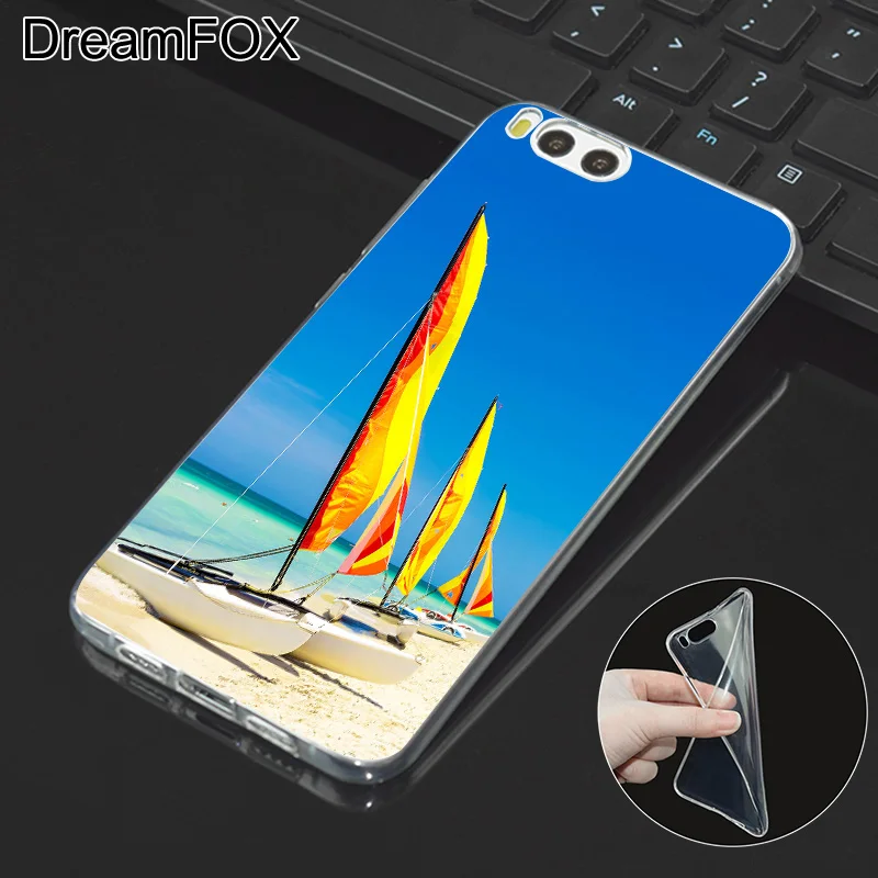 DREAMFOX M387 Beach Style Soft TPU Silicone Case Cover For Xiaomi Mi Note 2 3 4 5 6 8 SE M5 4C 4S 5C 5S 5X 6X A1 Plus |