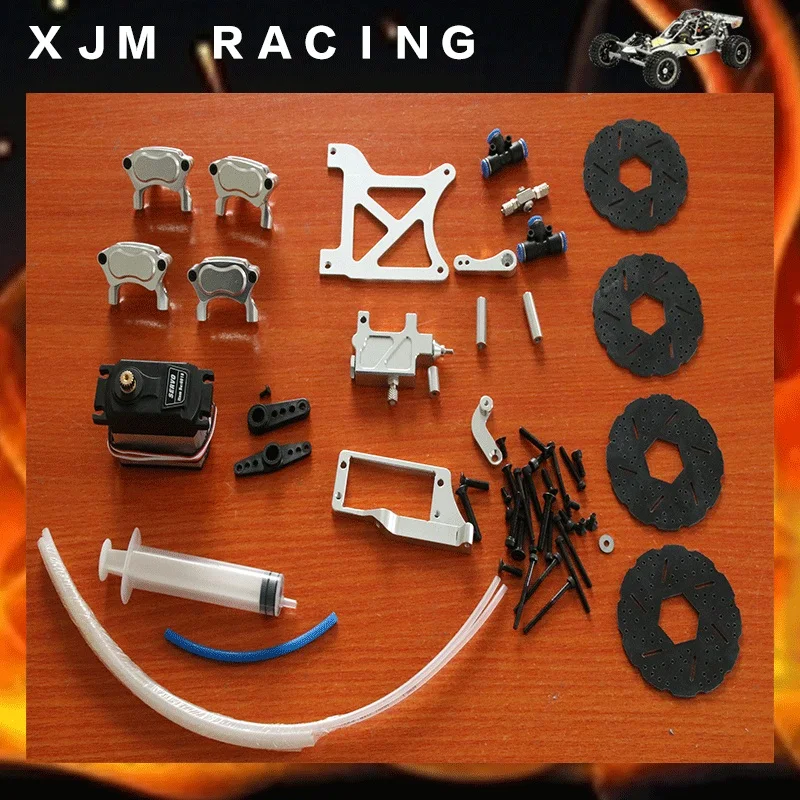 

4 wheel hydraulic disc brake set for 1/5 hpi rovan km baja 5b/5t/5sc parts
