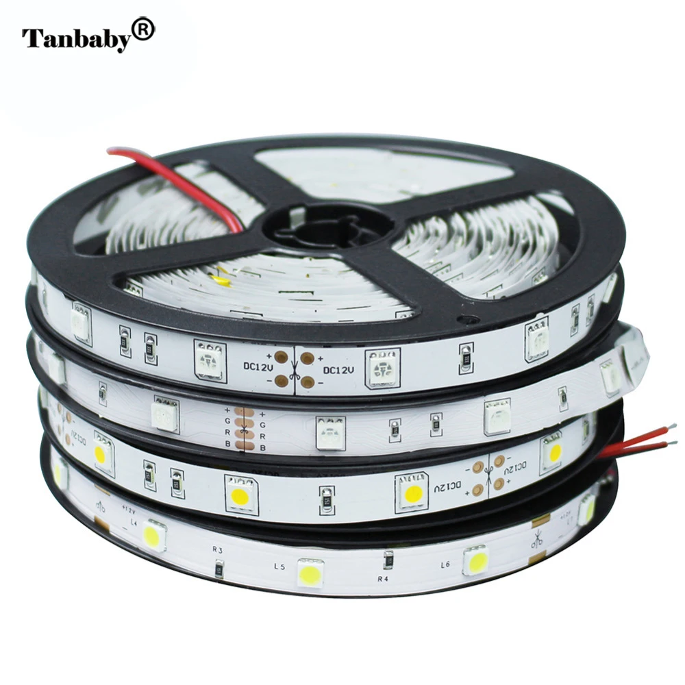 Светодиодный ленточный светильник DC12V гибкая лента 5 м 150 светодиодный s 5050 SMD не