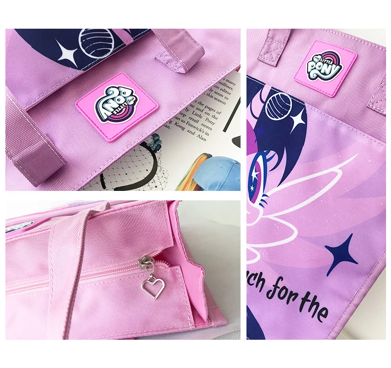 My Little Pony, школьная сумка для начальной школы, учебная сумка, Сумеречная искорка, детская книга, сумка для девочек, макияж, живопись, специальный бумажный пакет