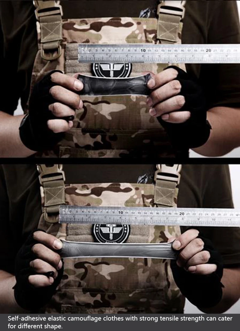 IDO GEAR Warchief растягивающаяся самоклеящаяся камуфляжная ткань сделай сам наклейки