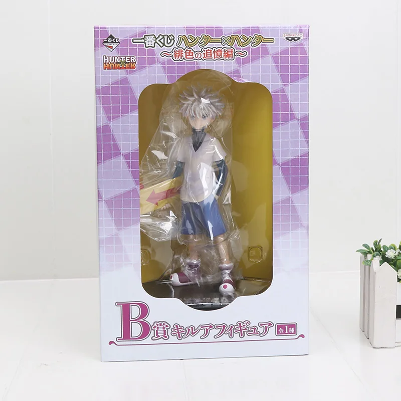 2 with box 16 см-22 см Аниме Охотник х Охотник кулоло Lushilufelu Curarpikt Hyskoa Gon Freecss Killua Zoldyck фигурка модель игрушки - Цвет: 2 with box
