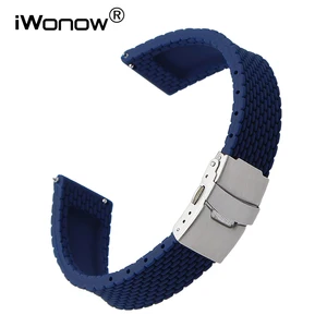 Ремешок силиконовый для наручных часов, быстросъемный резиновый браслет для Breitling IWC Panerai, 17 мм 18 мм 19 мм 20 мм 21 мм 22 мм 23 мм 24 мм