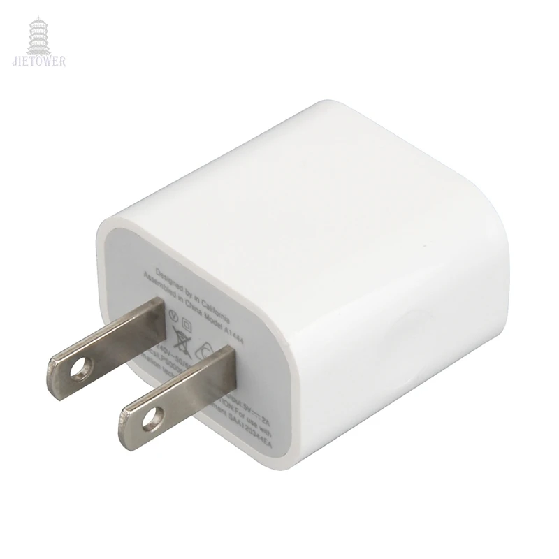 Зарядное устройство 100 шт./лот с двумя USB-портами 5 В 2 А вилка стандарта США