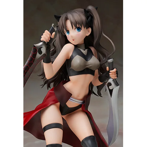 Обувь для косплея Аниме Фигурка Fate/stay Night zero Тосака Rin с Ножи ПВХ 20 см/7 9 дюйм модель