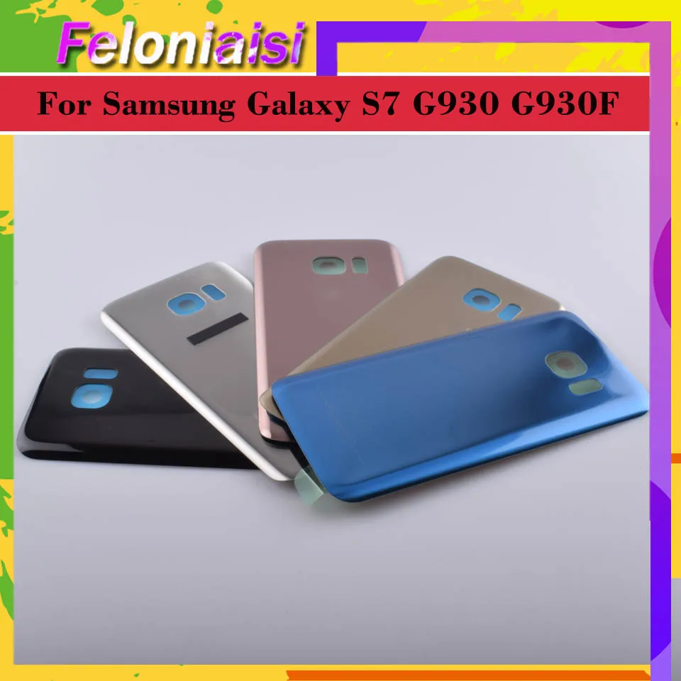 Для samsung Galaxy S7 G930 G930F G930FD SM-G390F корпус крышка батареи задняя крышка чехол задняя дверь шасси