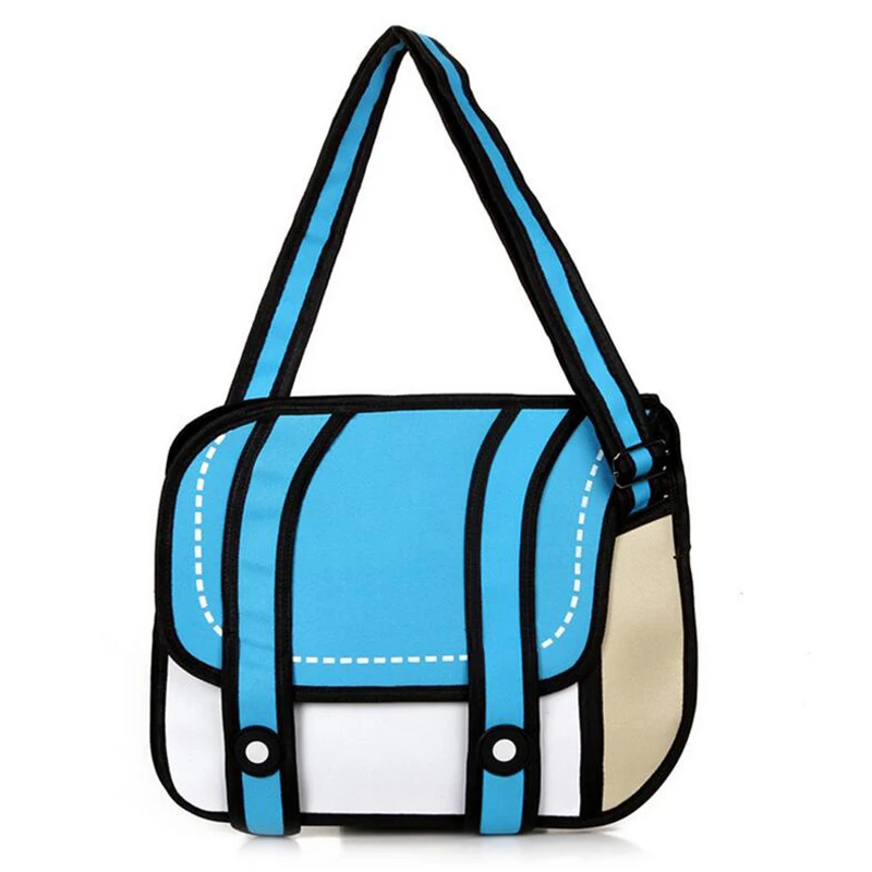 Новые модные женские сумки 2d мультяшная сумка через плечо Bolsa Feminina Bolsosde Ombro 3d