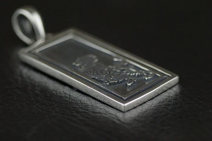 Подлинная OV 925 пробы серебро тигр Военная Лицензия мужской кулон|silver tiger pendant|pendant