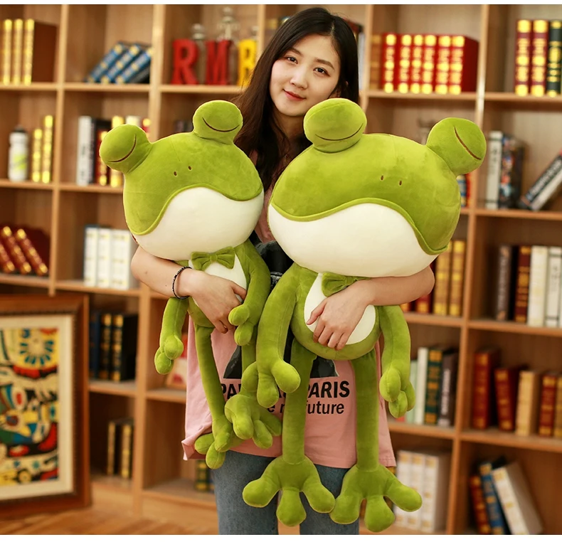 Children Plush Stuffed Toy Baby Kid Christmas Birthday Gift Cute Green Frog 50cm | Игрушки и хобби