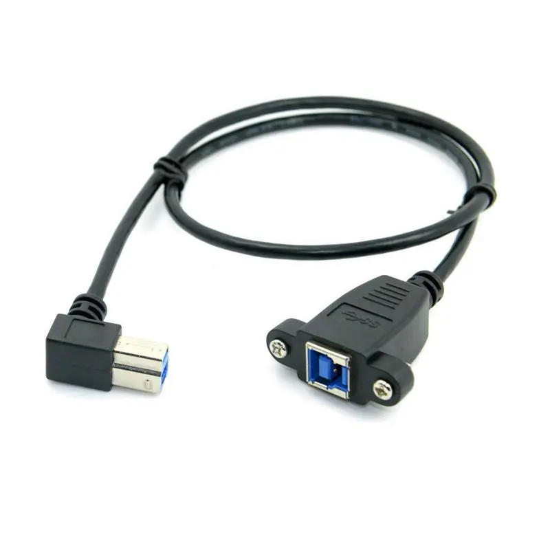 40 см USB 3 0 крепление на заднюю панель B Тип Женский правый угловой 90 градусов