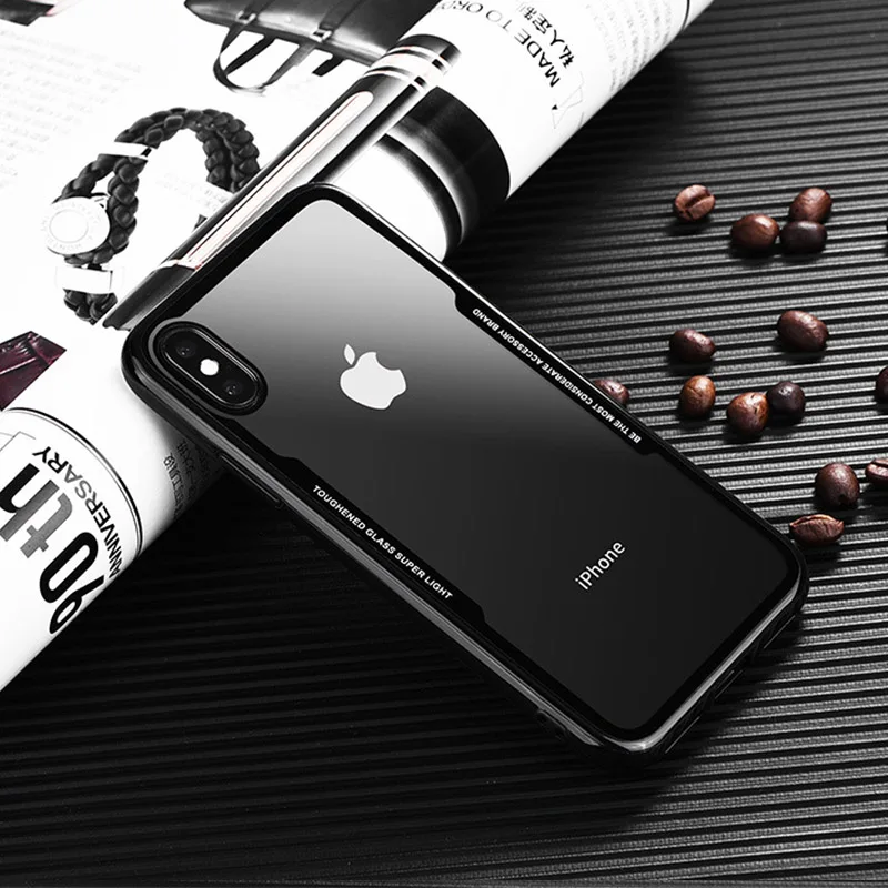 HOMISAYONE Case For iPhone X 6 7 8 Plus Phone Clear Soft Transparent Thinker Edge Pattern Cover Shell Cases |