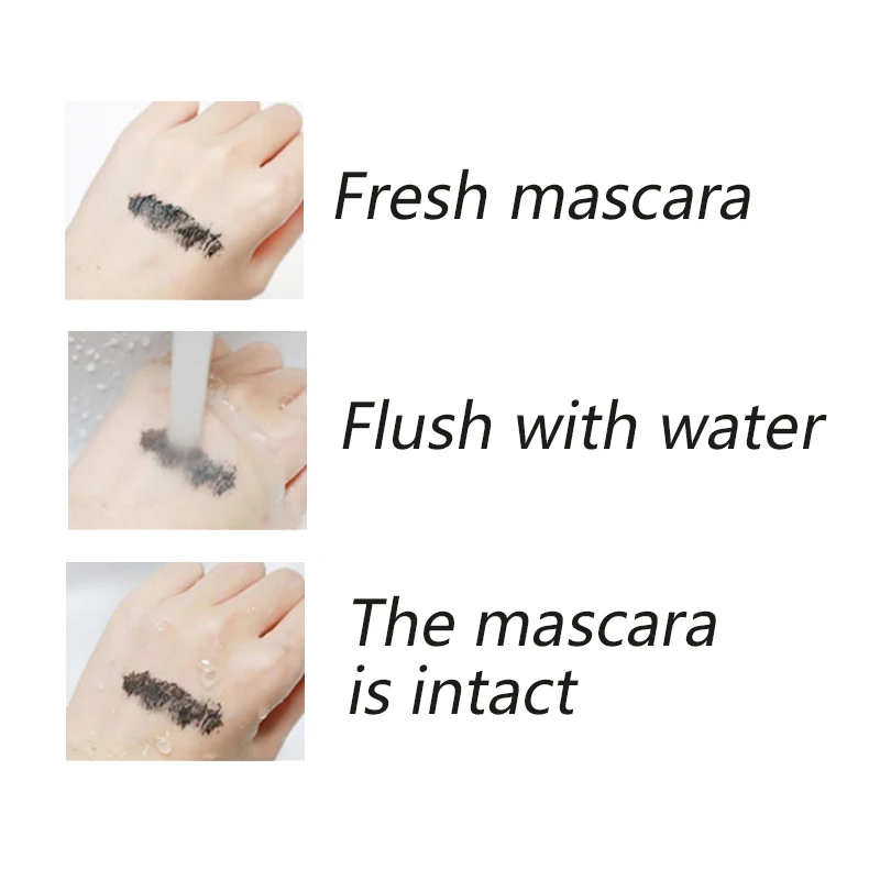 Водостойкая тушь для ресниц закрученные накладные ресницы rimel black cilios Glamur alargamiento