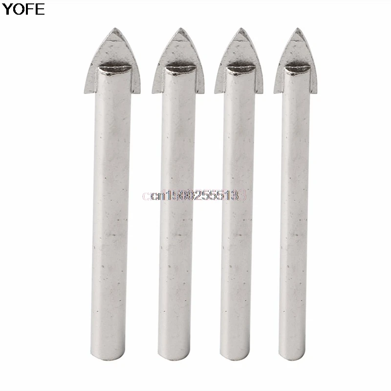 

4 Pcs 6/8/10/12 mm Marble Glass Spear Head Cretive Drill Bits Ceramic Tile Tool