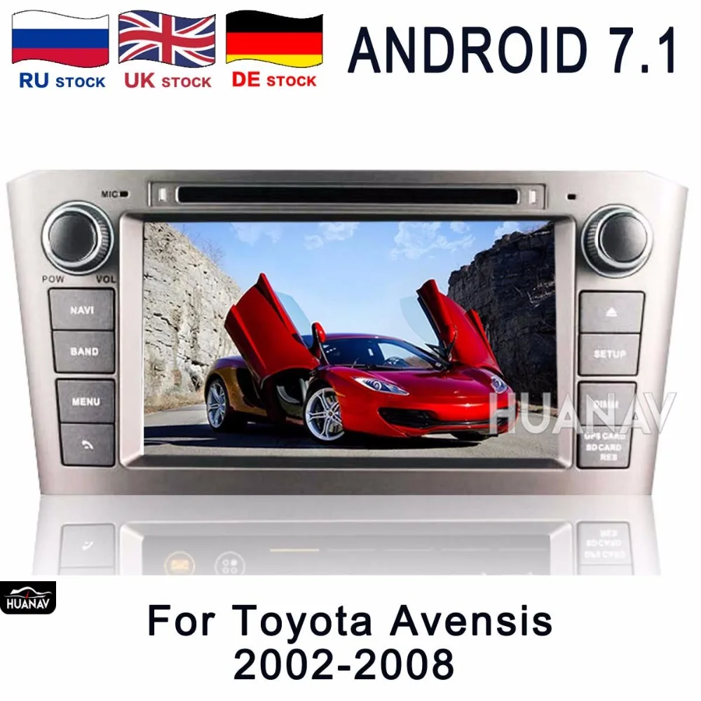 Автомобильный DVD плеер с GPS навигацией для Toyota Avensis 2002 2008 T250 Android7 Android8 мультимедиа 2