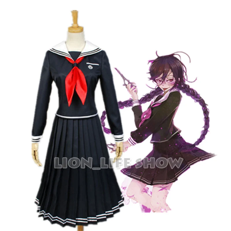 Danganronpa Dangan Ronpa 2 фукава Токо Косплей Костюм Школьная форма костюм|Костюмы аниме| |