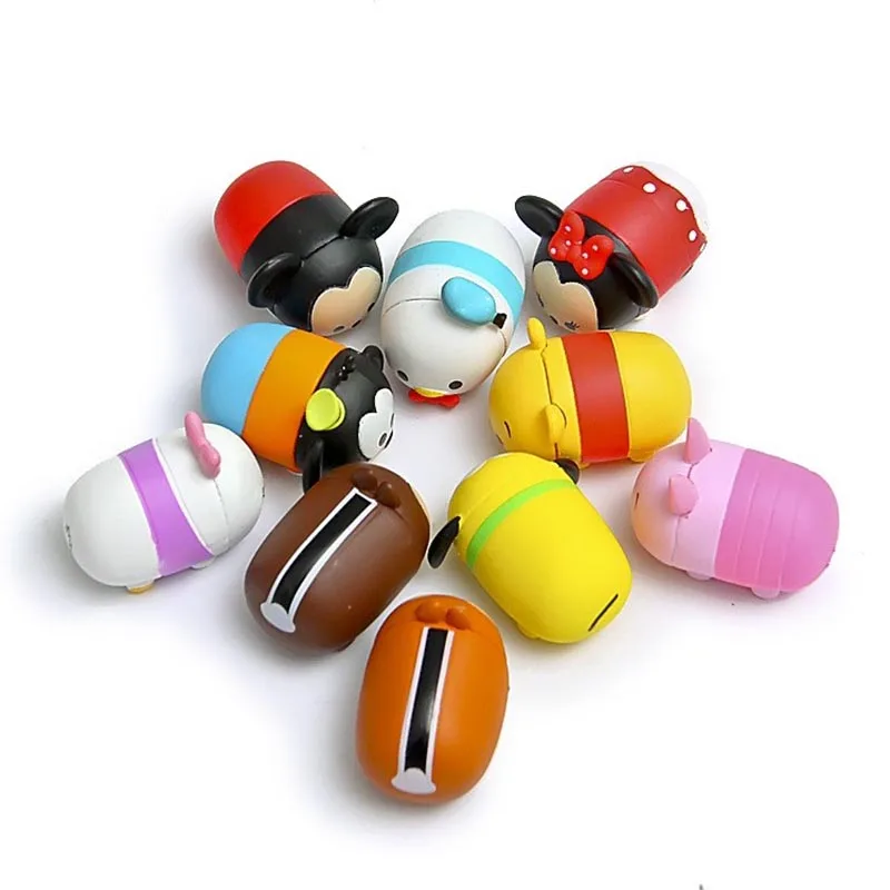 10 шт./лот 3 8 см Tsum Дональд Микки Винни утка игрушки милый эльф кукла купальные для