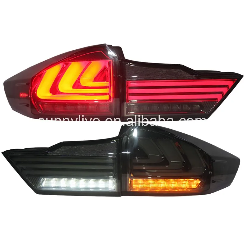 

2014-2015 For Honda city led rear light back light 3 LED strips YZ all Smoke