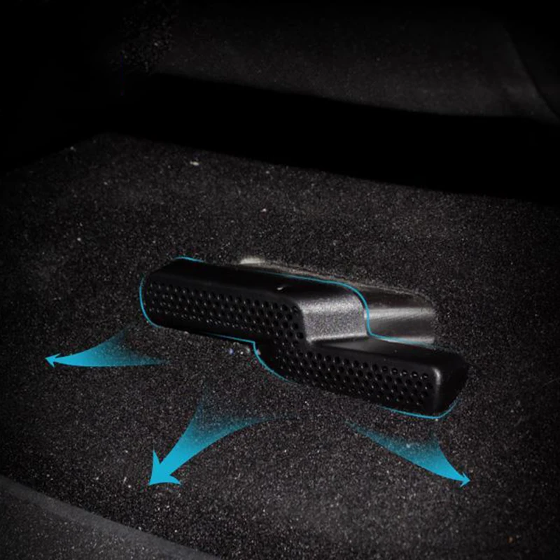 

2pcs Car Under Seats Air Condition Outlet Vent Protect Covers Sticker Anti-blocking Trim For Mini Cooper One F54 F55 F56 F57 F60